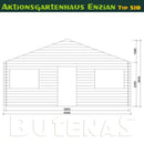 Butenas Gartenhaus ENZIAN - Typ S18
