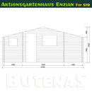 Butenas Gartenhaus ENZIAN - Typ S19