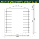 Butenas Gartenhaus ENZIAN - Typ S1