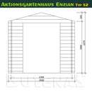 Butenas Gartenhaus ENZIAN - Typ S2 (klein)