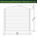 Butenas Gartenhaus ENZIAN - Typ S3