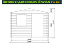Butenas Gartenhaus ENZIAN - Typ S4