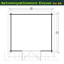 Butenas Gartenhaus ENZIAN - Typ S5