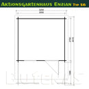 Butenas Gartenhaus ENZIAN - Typ S6