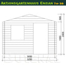 Butenas Gartenhaus ENZIAN - Typ S6