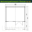 Butenas Gartenhaus ENZIAN - Typ S7