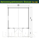 Butenas Gartenhaus ENZIAN - Typ S8