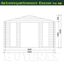 Butenas Gartenhaus ENZIAN - Typ S8