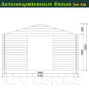 Butenas Gartenhaus ENZIAN - Typ S9