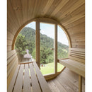 Fjordholz Ergonomic 180 Barrel Sauna with Full Glass Front