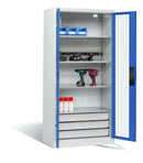 C+P Akkuladeschrank Serie 89, H1950xB930xT500mm