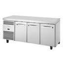 True 3-türiger 1/1 GN-Thekenkühlschrank TCR1/3-CL-SS-DL-DR-DR