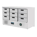 Polar Serie G Kühltisch mit 9 Schubladen 368Ltr