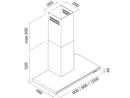 Falmec Lumen Wandhaube 60 cm Edelstahl