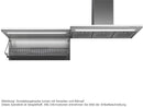 Falmec Lumen Wandhaube 90 cm Edelstahl