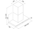 Falmec Lumina LED NRS® Wandhaube 90 cm Schwarz