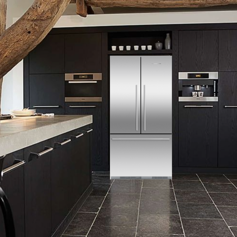 Fisher & Paykel Amerikanischer French Door Kühlschrank RSD80A, 80 cm, Edelstahl