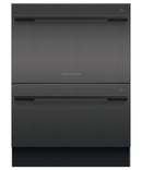 Fisher & Paykel Doppelte Schublade Spülmaschine DD60DDFHB9 matt Schwarz