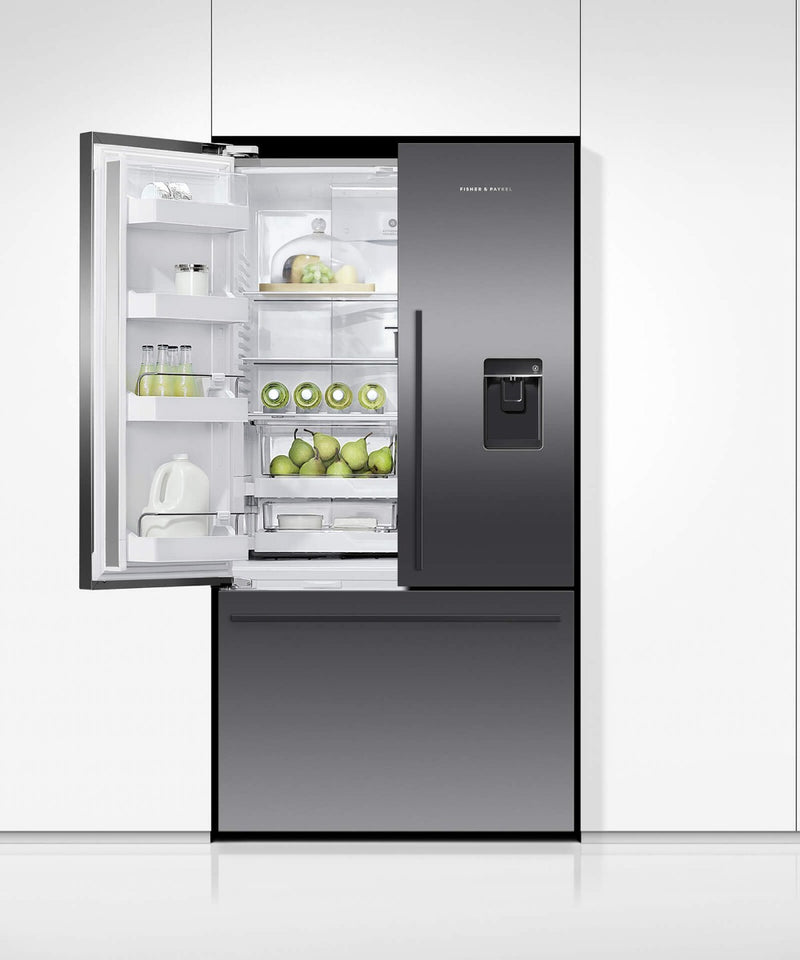Fisher & Paykel Side by Side Kühlschrank RF540ADB5, 90 cm, Matt Schwarz INOX