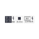 Casselin Elektroherd mit 4 Coup de Feu-Platten und statischem Elektrobackofen GN 2/1 80 -