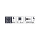 Casselin Elektroherd mit 4 Coup de Feu-Platten und belüftetem Elektrobackofen GN 1/1 80 -