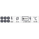 Casselin Elektroherd 6 Kochstellen mit belüftetem Elektrobackofen GN 1/1 120 - Linie 700