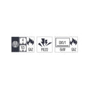 Casselin Gasherd mit 2 Kochstellen und 1 Coup de Feu-Platte mit Gasofen GN 1/1 HP 80 - Li