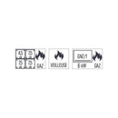 Casselin Gasherd mit 4 Kochstellen und Gasbackofen GN 2/1 HP 80 - Linie 700