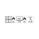 Casselin Gasherd mit 4 Kochstellen und statischem Elektrobackofen GN 2/1 80 - Linie 700