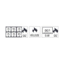 Casselin Gasherd mit 6 Kochstellen und Gasbackofen GN 2/1 HP 120 - Linie 700
