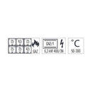 Casselin Gasherd mit 6 Kochstellen und statischem Elektrobackofen GN 2/1 HP 120 - Linie 7