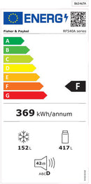 Fisher & Paykel Side by Side Kühlschrank RF540ADB5, 90 cm, Matt Schwarz INOX