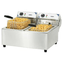 Casselin Fritteuse 2 x 10L mit Ablasshahn