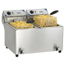 Casselin Fritteuse 2 x 10L mit Ablasshahn