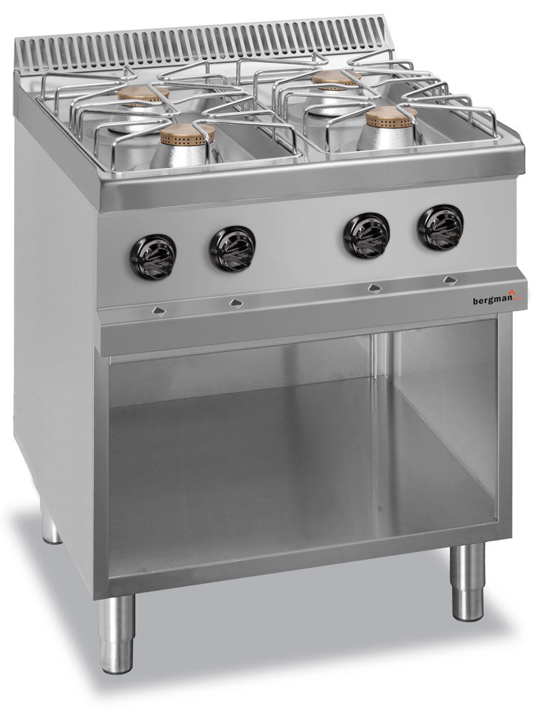 Bergman Profiline 700 Gas Stove with 4 Burners &amp; Open Base