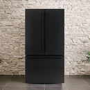 General Electric IO Mabe French Door Kühlschrank IWO19JSPF 8BM-DBM, 85 cm, 527 Liter, Mattschwarz Freistehend
