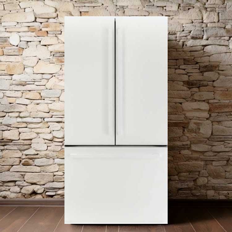 General Electric IO Mabe French Door Kühlschrank INO27JSPF 8WM-DWM, 92 cm, 765 Liter, Matt weiß Freistehend