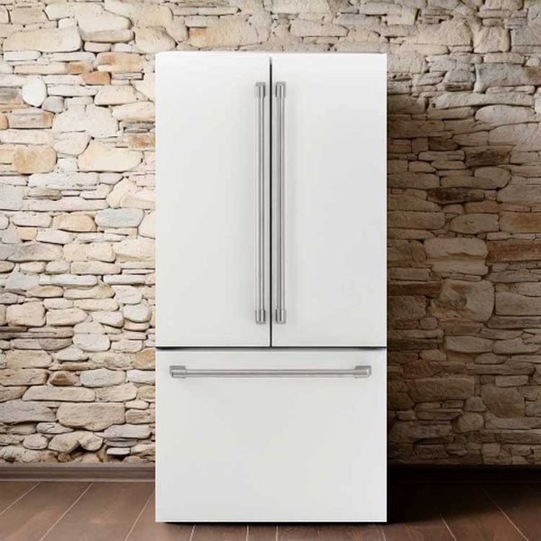 General Electric IO Mabe French Door Kühlschrank INO27JSPF 8WM, 92 cm, 765 Liter, Matt weiß Freistehend