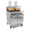 Casselin Elektrische Friteuse mit automatischem Heber und Filterung 2 x 22 Liter 17+17kW