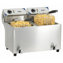 Casselin Fritteuse 2 x 7L mit Ablasshahn