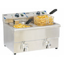 Casselin Fritteuse 2 x 8L mit Ablasshahn