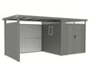 StarLine Metall Gerätehaus Modell Style 4,45 m² Spar-Set 2 Alu Grau