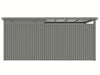 StarLine Metall Gerätehaus Modell Style 4,45 m² Spar-Set 2 Alu Grau