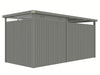 StarLine Metall Gerätehaus Modell Style 4,45 m² Spar-Set 2 Alu Grau