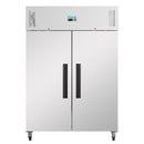 Polar Serie G zweitüriger Kühlschrank Edelstahl 1200L