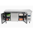 Polar Serie U Thekenkühlschrank 417 Liter 3-türig