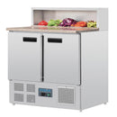 Polar Serie G Pizzakühltisch 2-türig 288Ltr