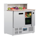 Polar Serie G Pizzakühltisch 2-türig 288Ltr