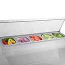 Polar Serie G Pizzakühltisch Saladette 2-türig 254L