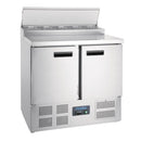 Polar Serie G Pizzakühltisch Saladette 2-türig 254L